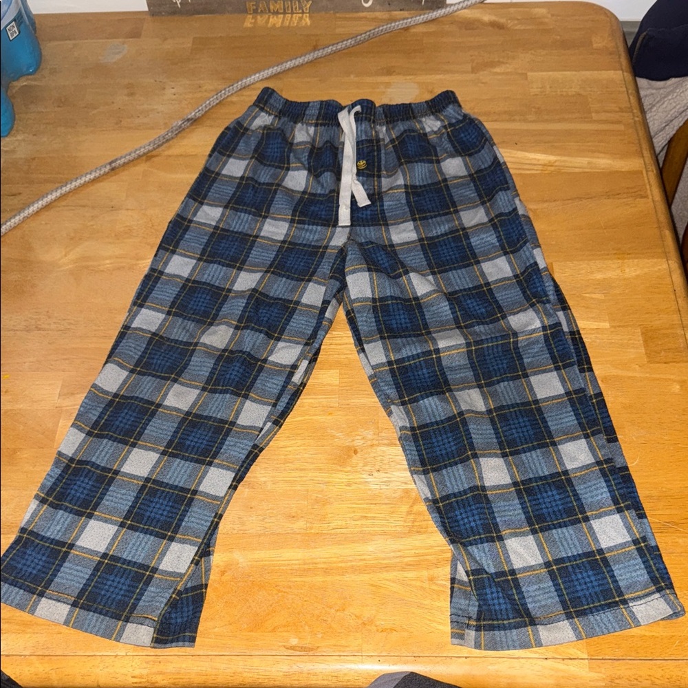 Joe Boxer Blue Plaid Kids Sweatpants